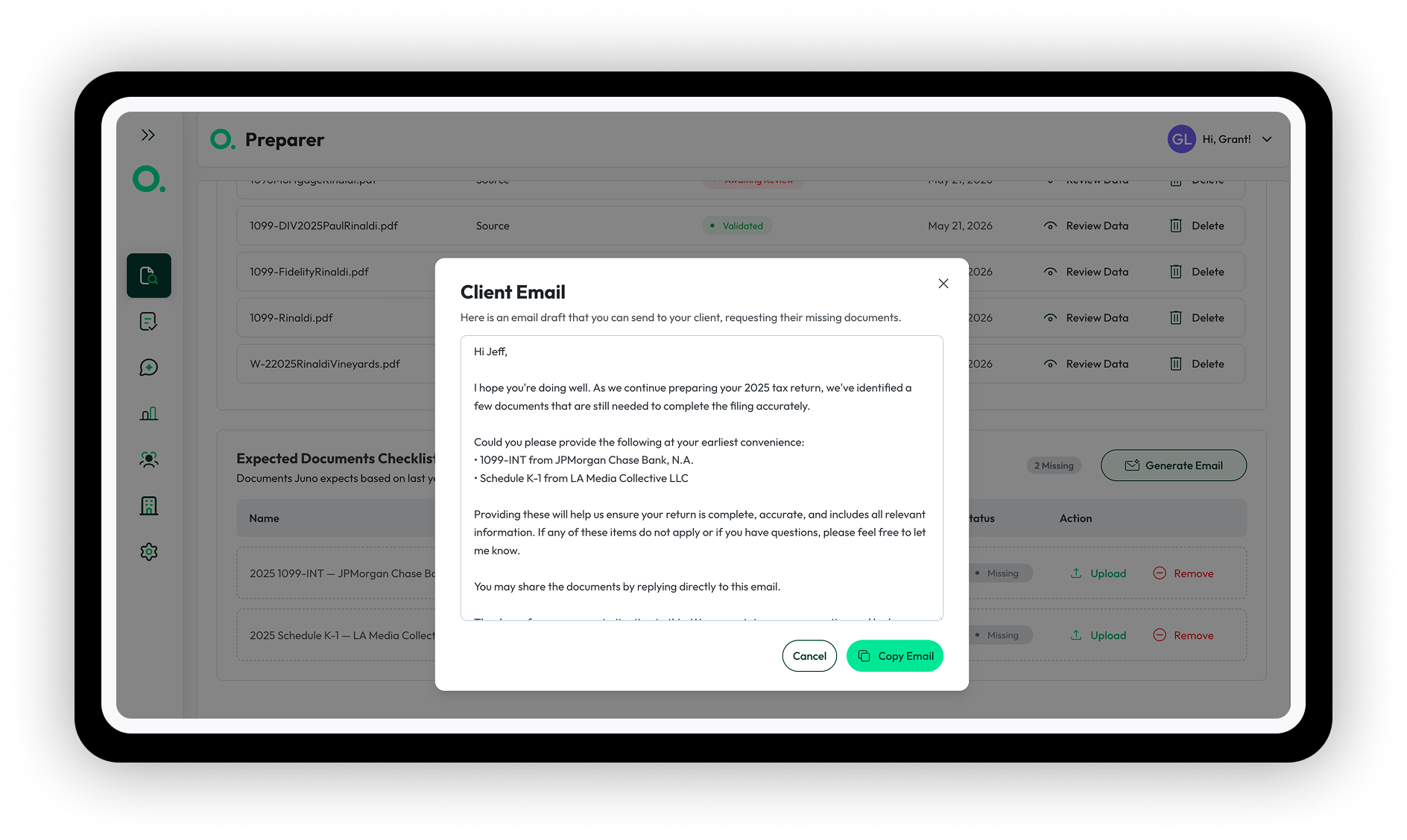 Year in Review - Expected Docs Checklist (1)