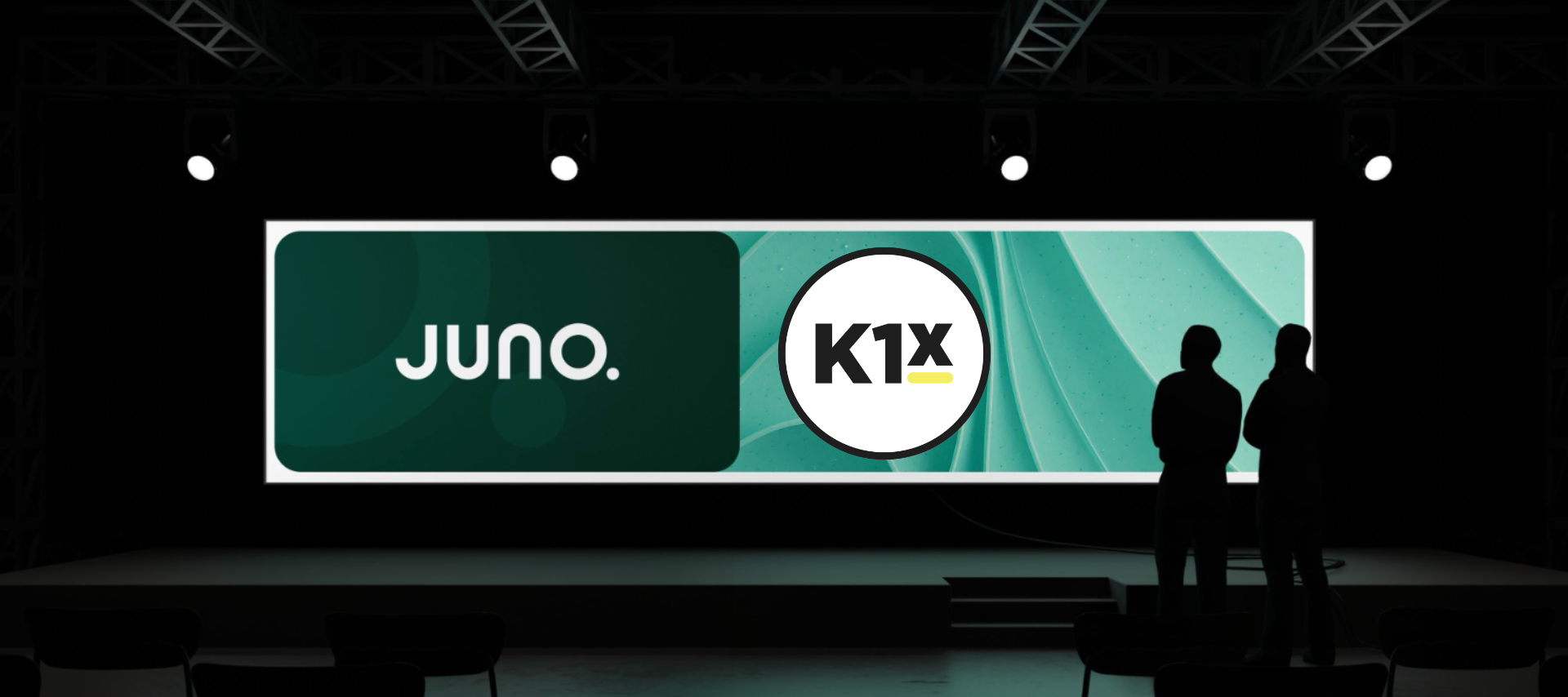 Juno + K1x partnership announcement banner